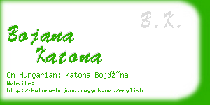 bojana katona business card